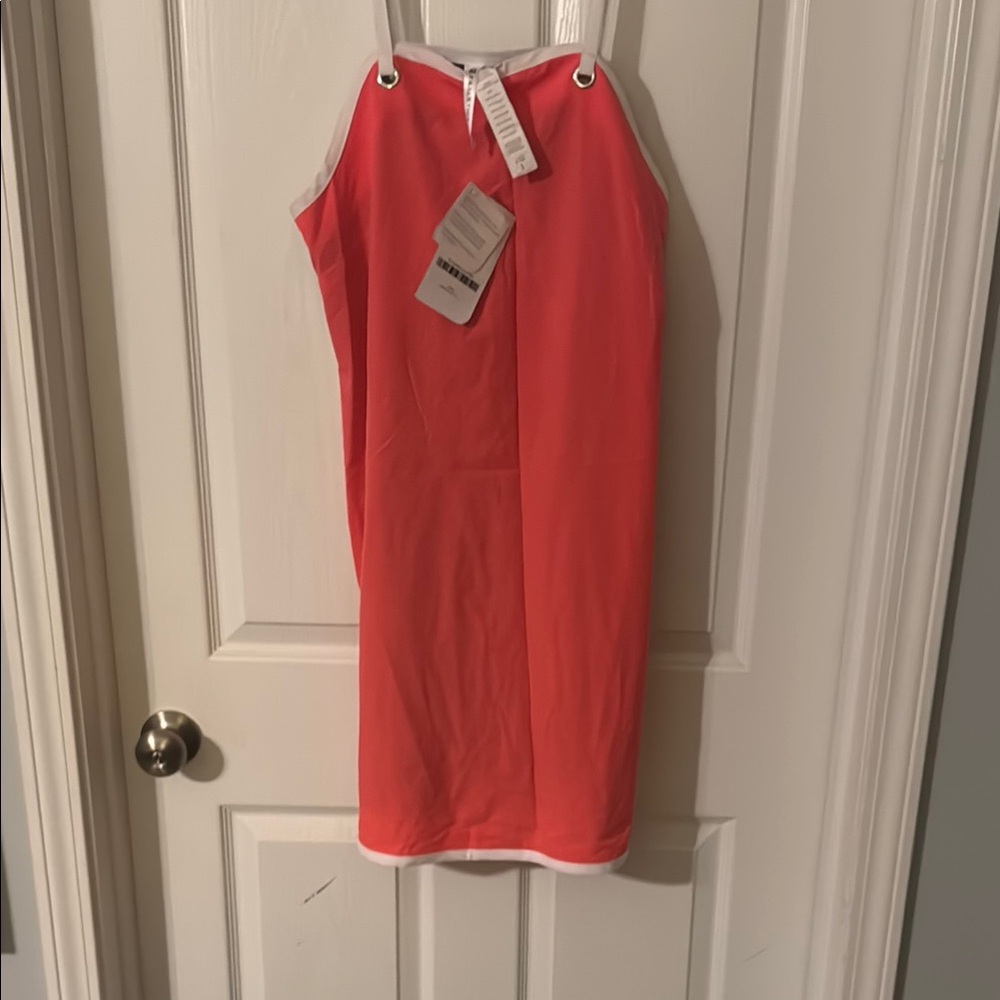 Fabletics Coral, White and Black Dress #26